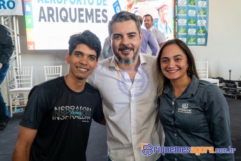 Cerimônia de lançamento do aeroporto de Ariquemes é marcada por emoção e grande participação