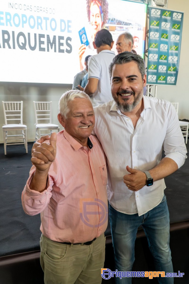 Cerimônia de lançamento do aeroporto de Ariquemes é marcada por emoção e grande participação