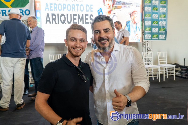 Cerimônia de lançamento do aeroporto de Ariquemes é marcada por emoção e grande participação