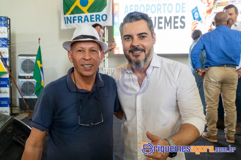 Cerimônia de lançamento do aeroporto de Ariquemes é marcada por emoção e grande participação