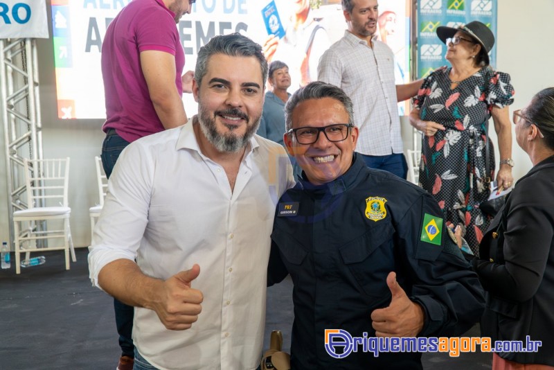 Cerimônia de lançamento do aeroporto de Ariquemes é marcada por emoção e grande participação