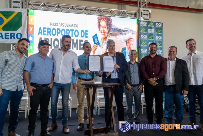 Cerimônia de lançamento do aeroporto de Ariquemes é marcada por emoção e grande participação