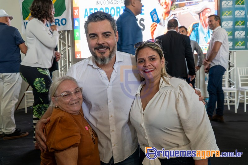 Cerimônia de lançamento do aeroporto de Ariquemes é marcada por emoção e grande participação