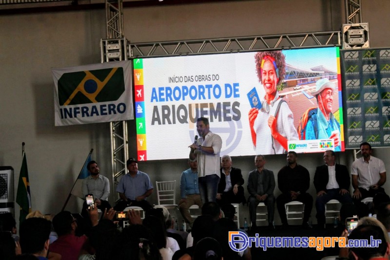 Cerimônia de lançamento do aeroporto de Ariquemes é marcada por emoção e grande participação