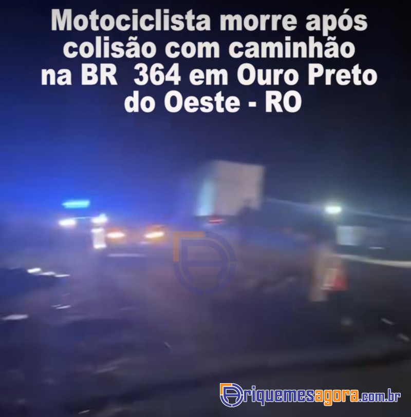 Acidente na Br 364 com vítima fatal nesta noite de sábado - VÍDEO